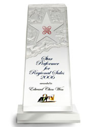 Star Rock Acrylic Award