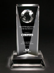 Majestic Crystal Globe Award