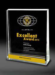 Slanting Rectangular Crystal Award
