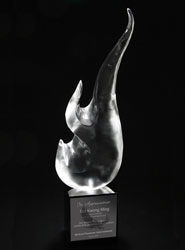 Gracious Glow Sculptured Crystal Award