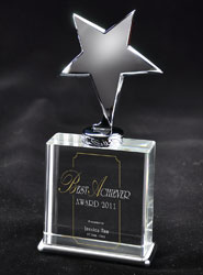 Starlet on Crystal Award
