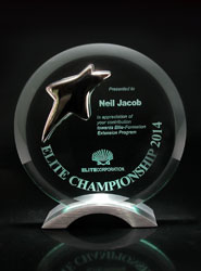 Sparkle Bevel Round Glass Award