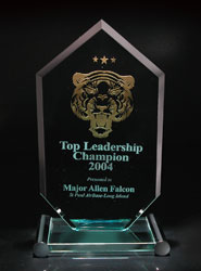 Pentagon Jade Glass Award