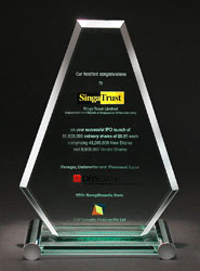 Six Sides Jade Glass Award