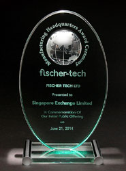 Oval Jade Glass Award with Globe