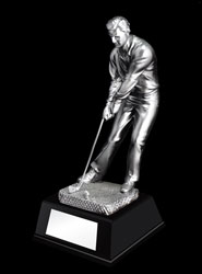 Male Golf Putting Resin Trophy