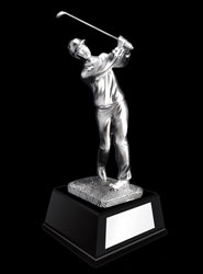 Female Golf Swing Resin Trophy