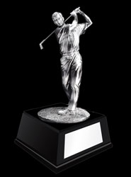 Male Golf Swing Resin Trophy