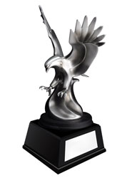 Eagle Swooping Resin Trophy