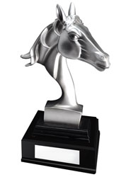 Slim Horse Head Resin Trophy